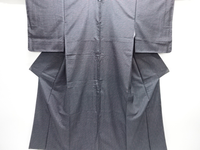 JAPANESE KIMONO / UNUSED / TSUKESAGE / OSHIMA TSUMUGI / ABSTRACT RAIN STRIPE